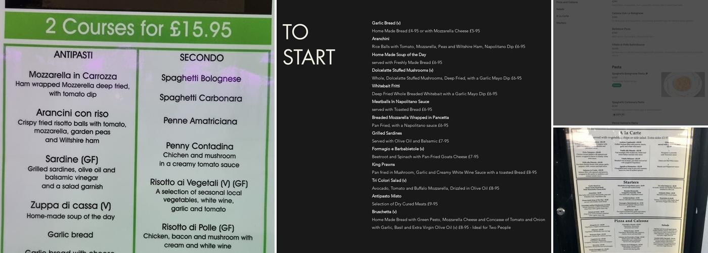 Leonardos la Piazza Menu