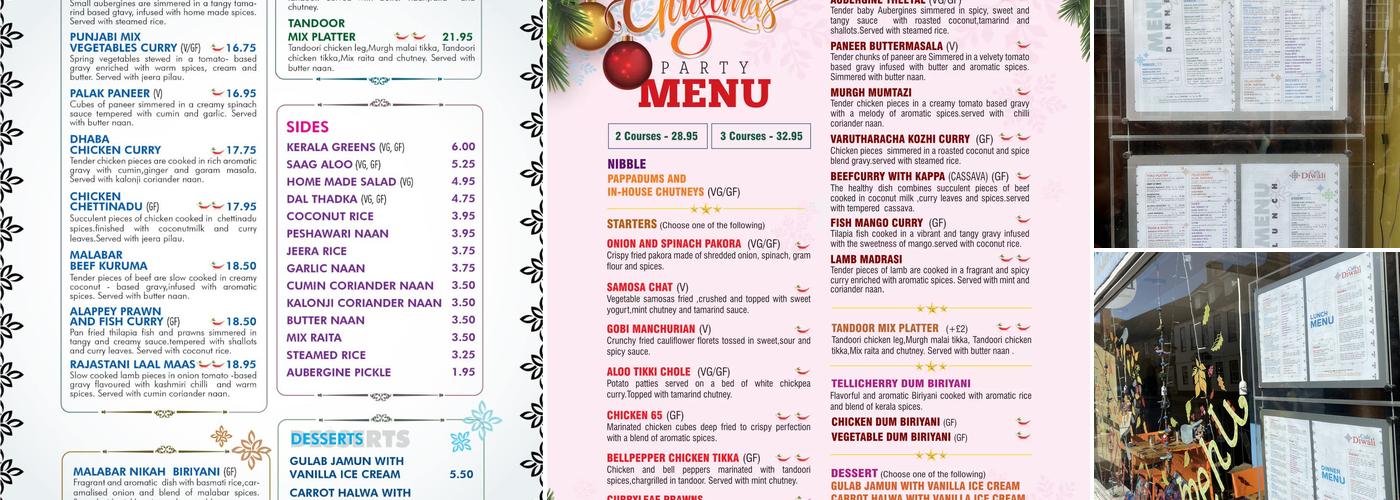 Cafe Diwali Menu