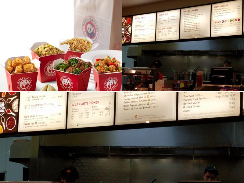 Panda Express Menu