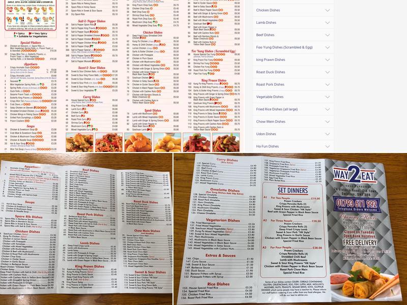 TASTY Chinese Takeaway Menu