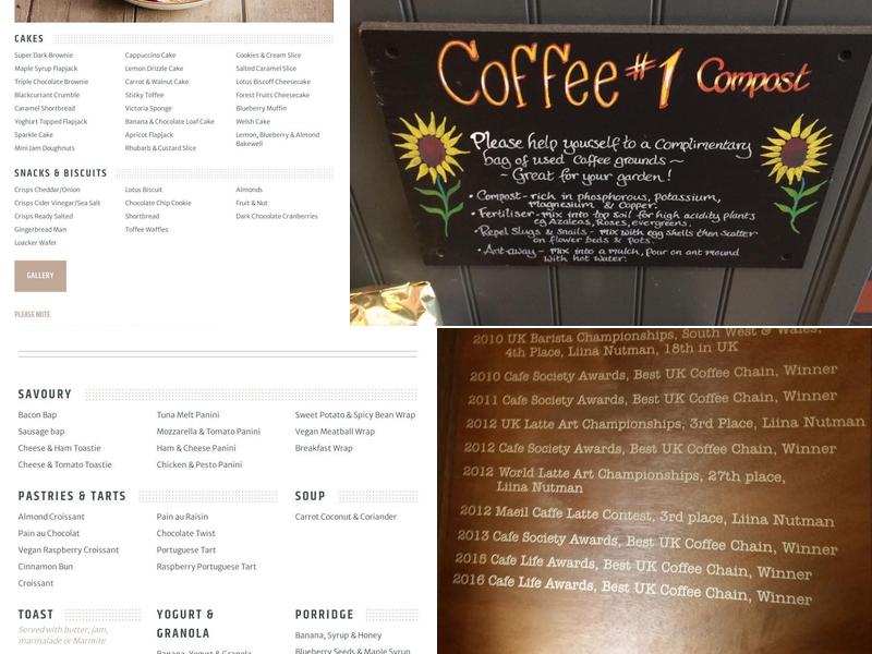 Coffee#1 Swindon Menu