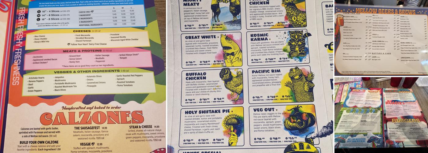 Mellow Mushroom Peachtree City Menu