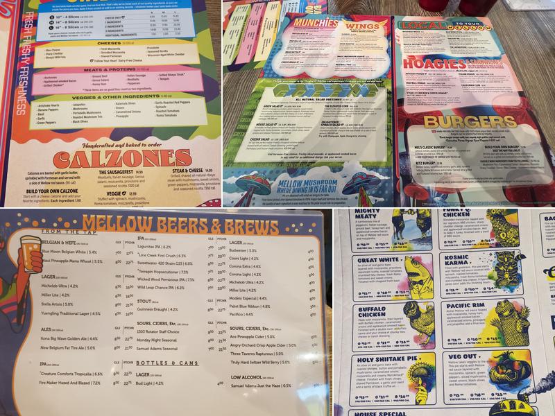 Mellow Mushroom Peachtree City Menu