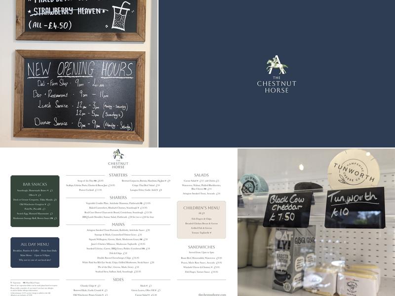 The Chestnut Horse Menu
