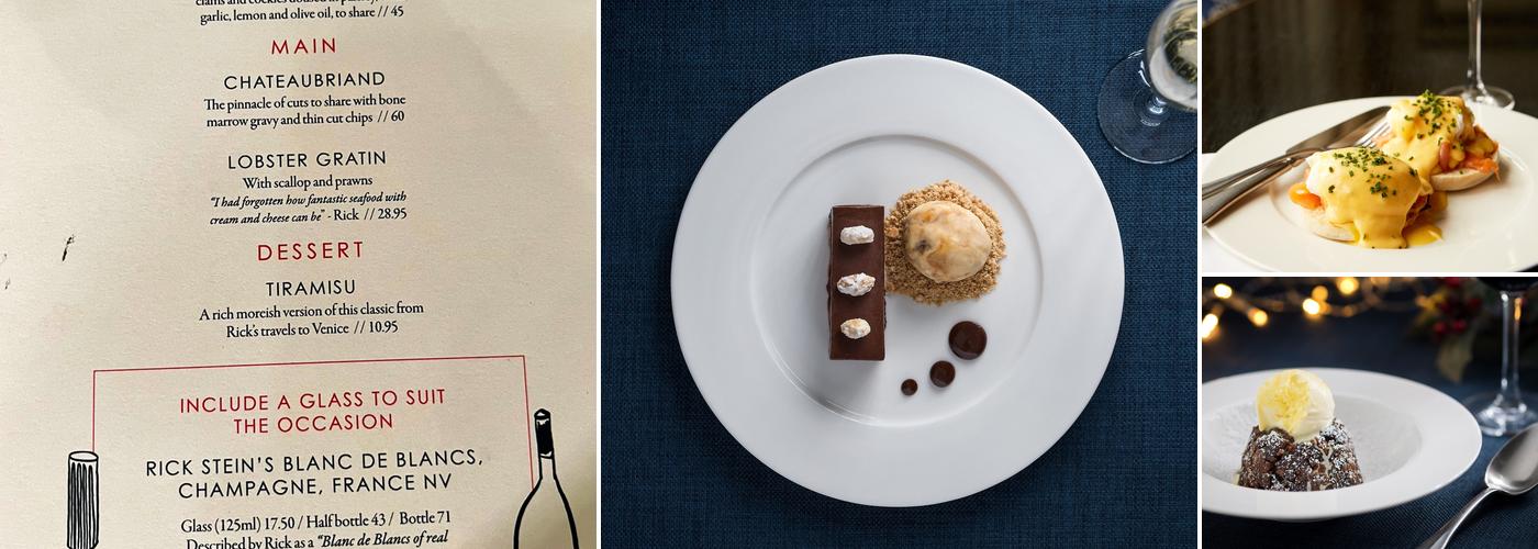 Rick Stein, Winchester Menu