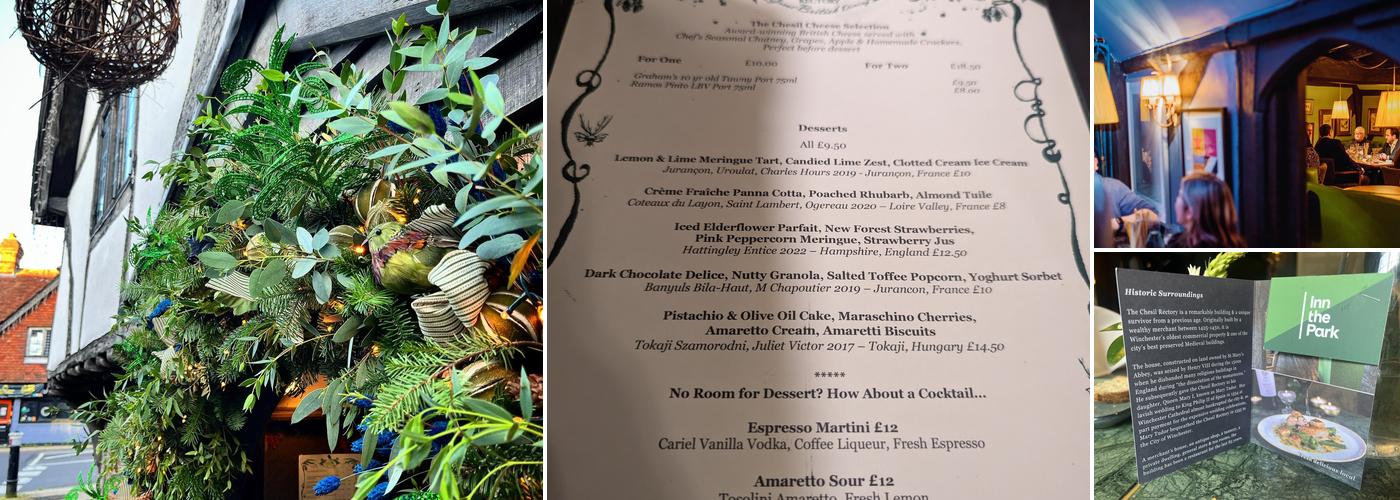 The Chesil Rectory Menu