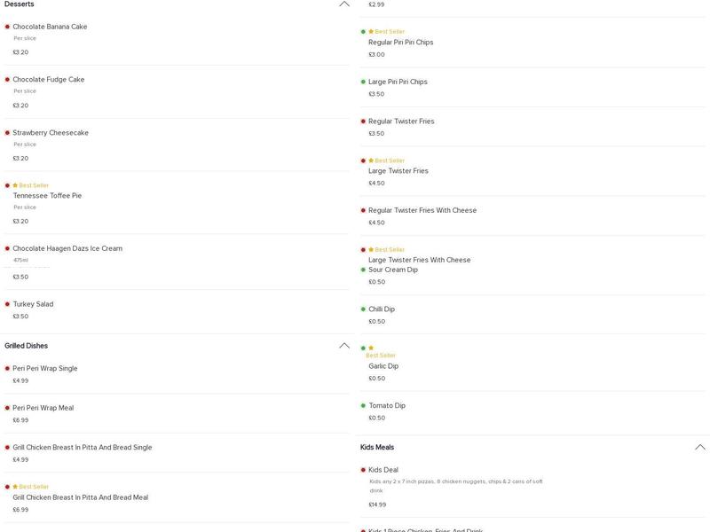 Dominic's Pizza & Chicken (Loughborough) Menu