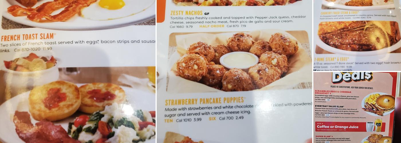 Denny's Menu