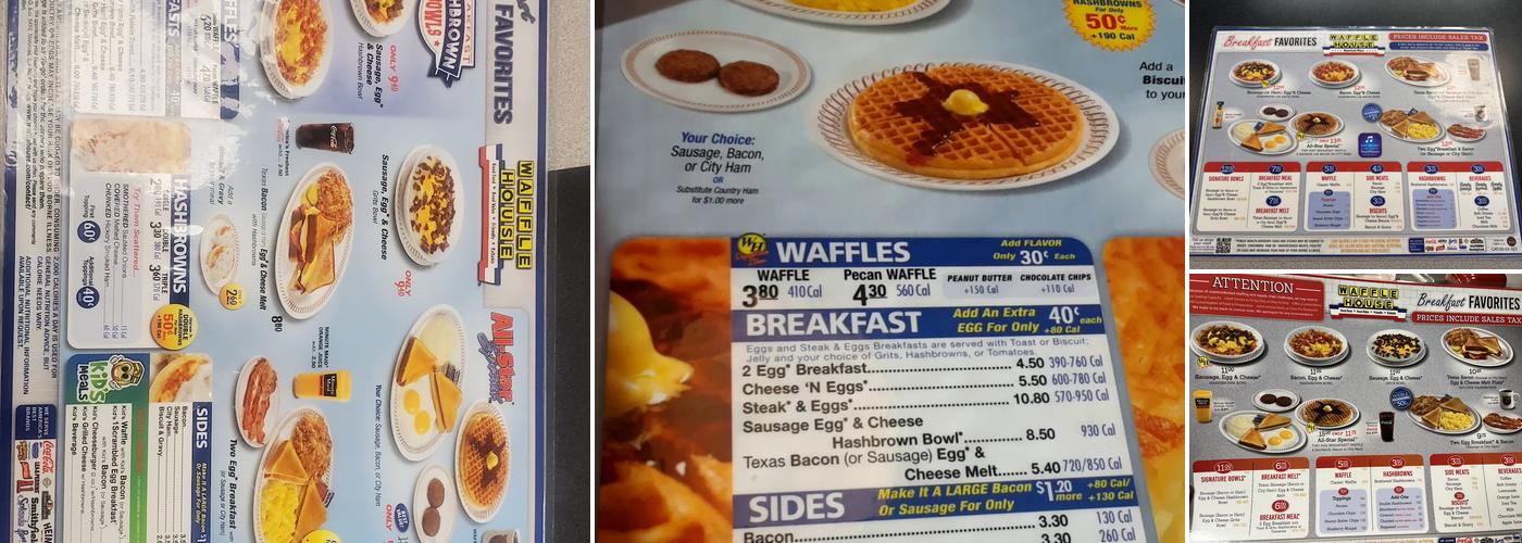 Waffle House Menu