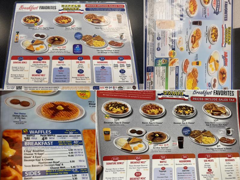 Waffle House Menu