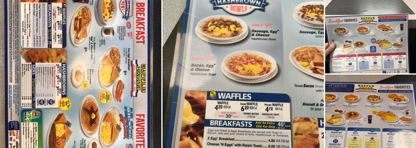 Waffle House Menu