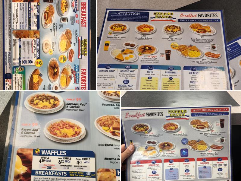 Waffle House Menu