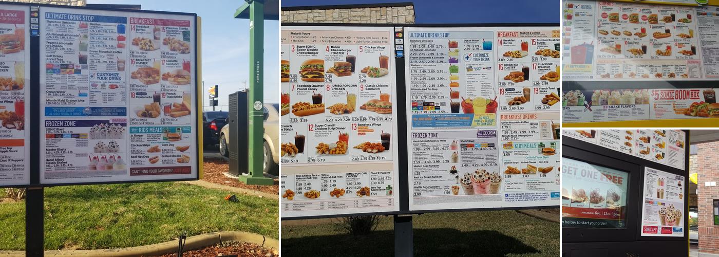 Sonic Drive-In Menu