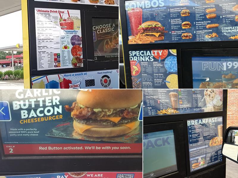 Sonic Drive-In Menu