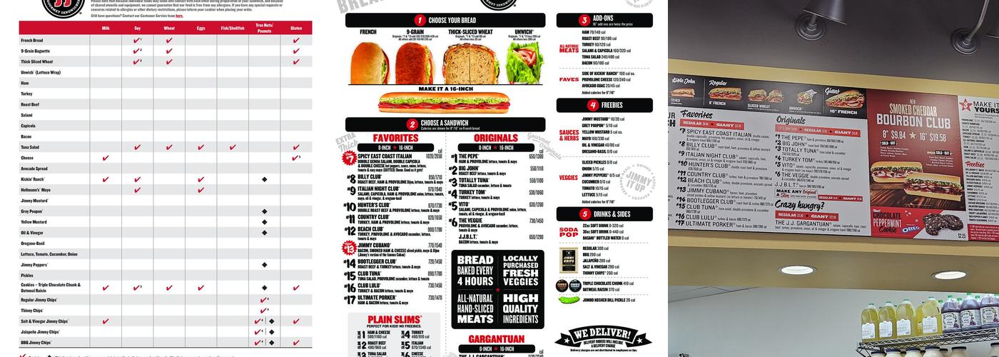 Jimmy John's Menu