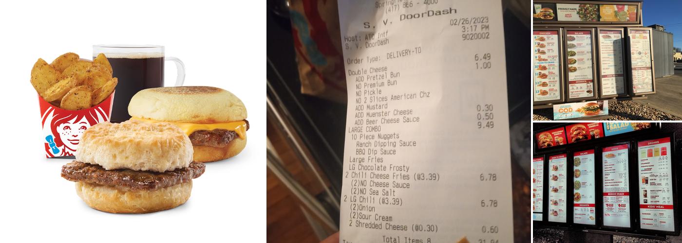 Wendy's Menu