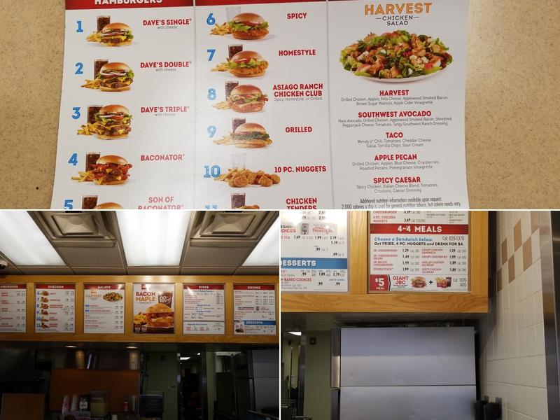 Wendy's Menu