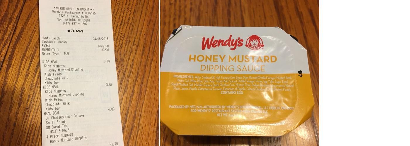 Wendy's Menu