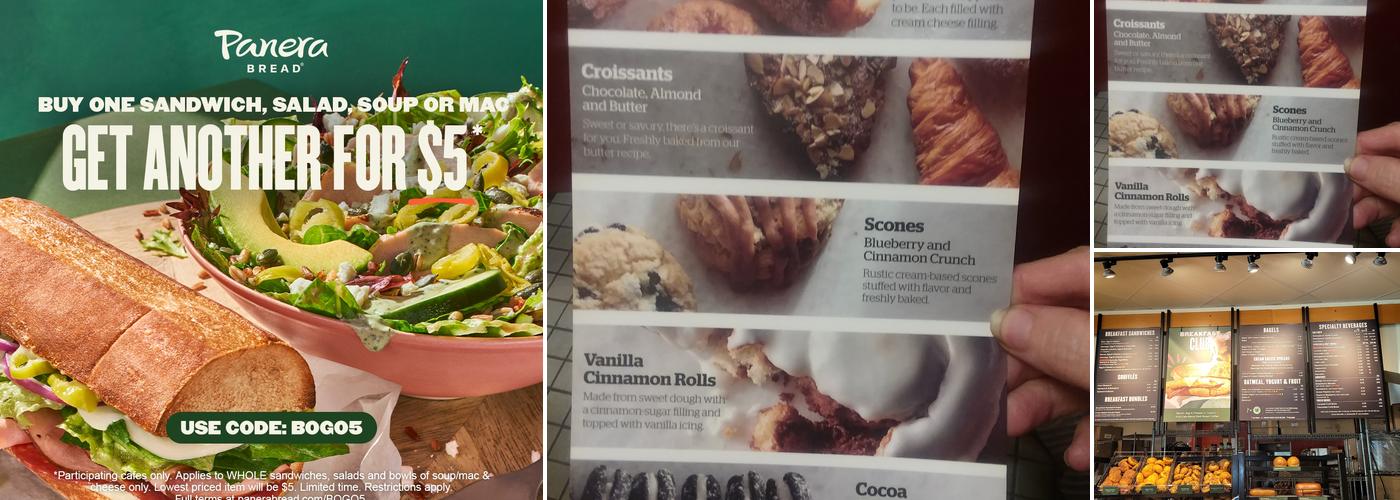 Panera Bread Menu