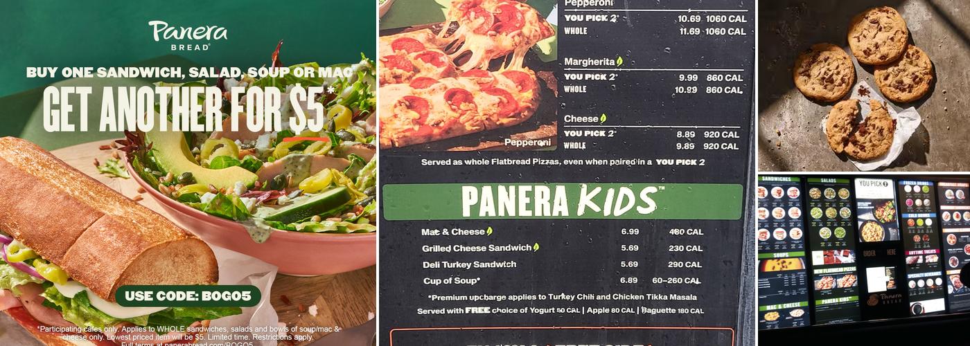 Panera Bread Menu