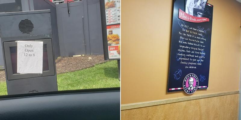 KFC Menu