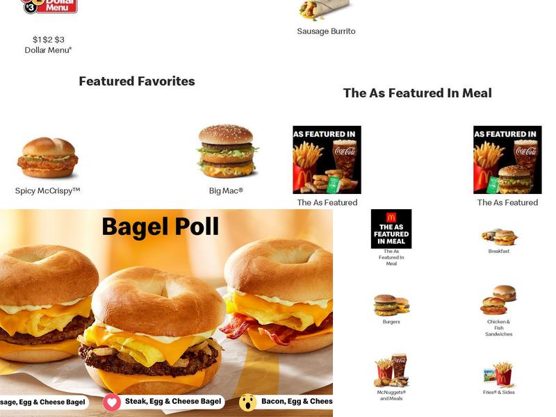 McDonald's Menu