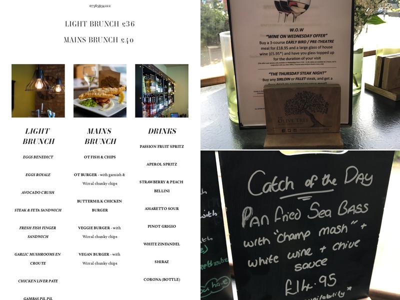 The Olive Tree Bistro Menu