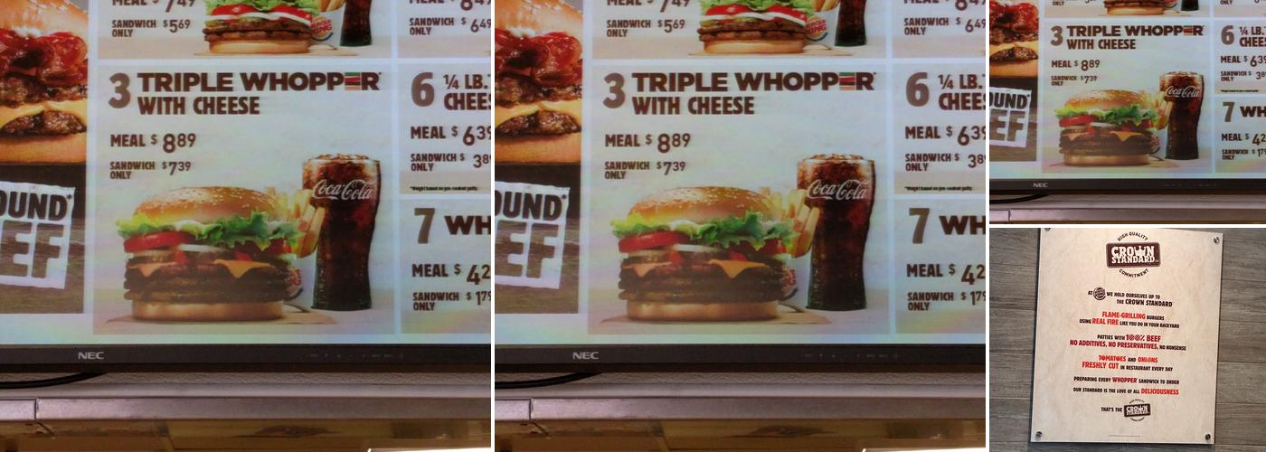 Burger King Menu