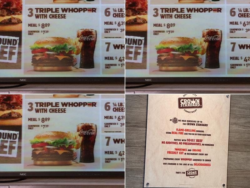 Burger King Menu