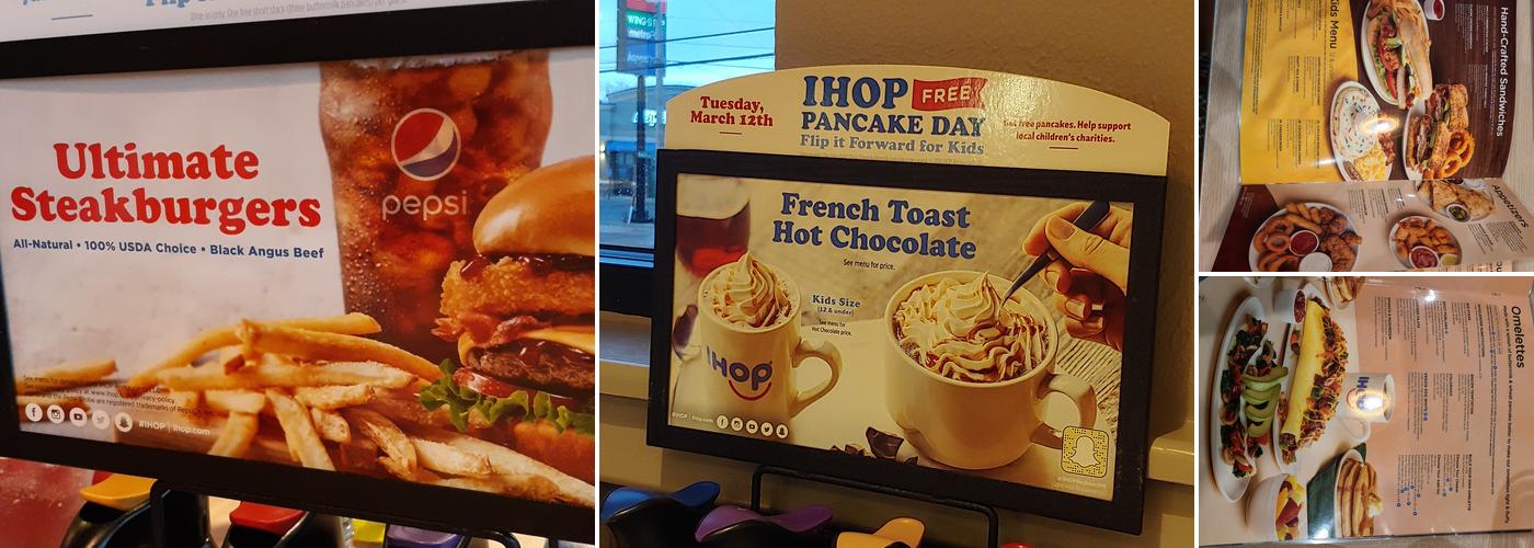 IHOP Menu