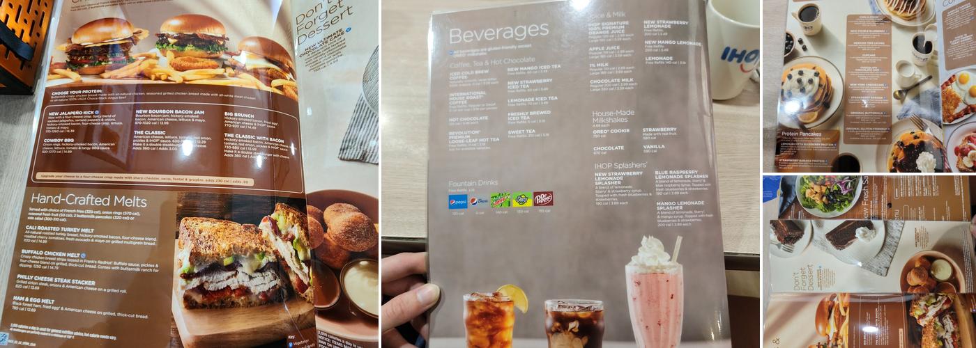 IHOP Menu
