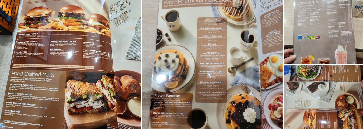 IHOP Menu