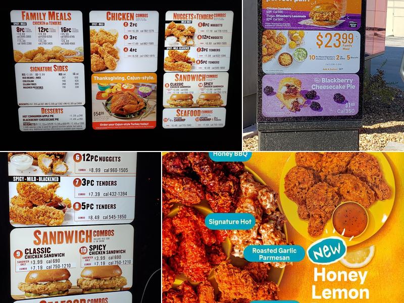 Popeyes Louisiana Kitchen Menu