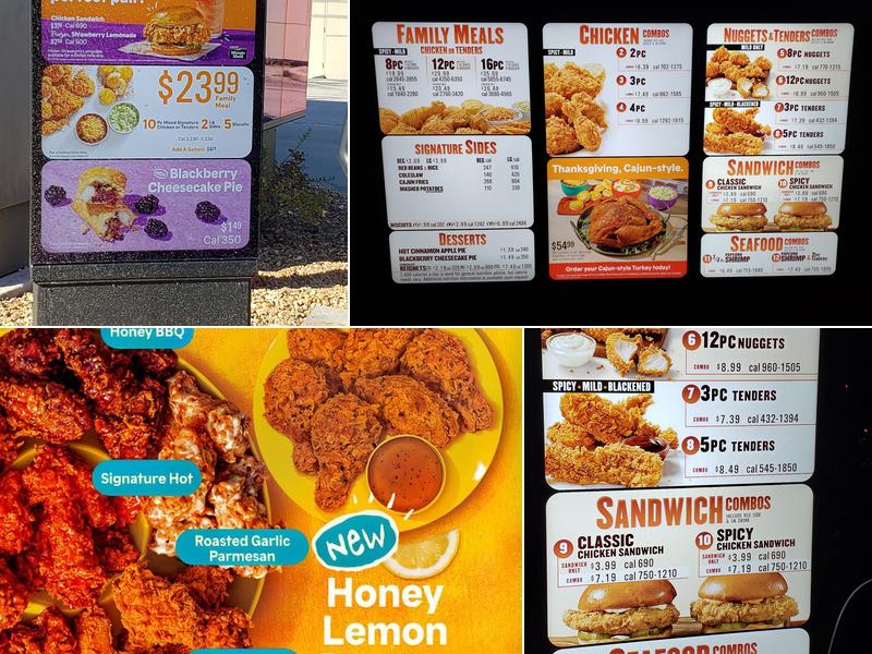 Popeyes Louisiana Kitchen Menu