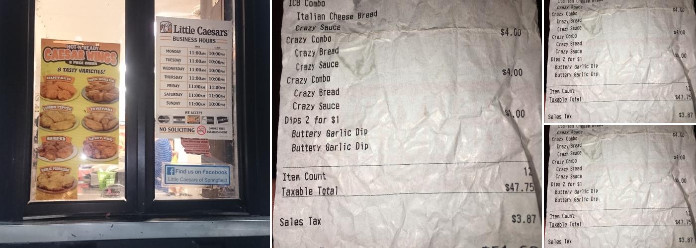 Little Caesars Pizza Menu