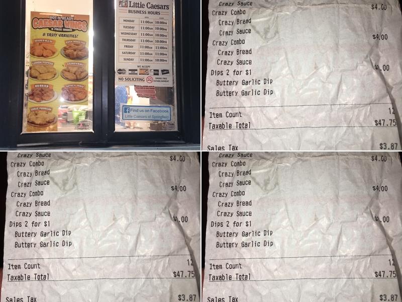 Little Caesars Pizza Menu