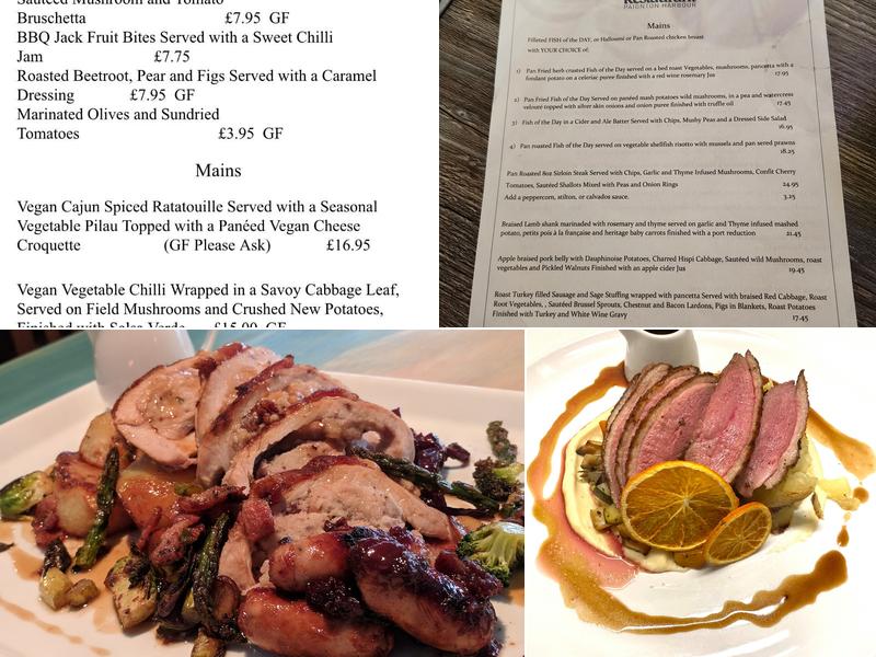 TJ's Restaurant Menu