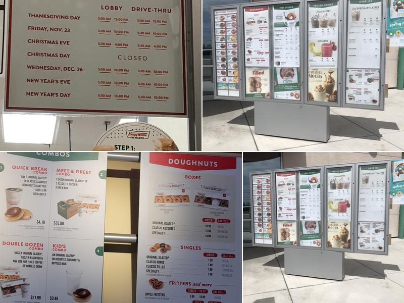Krispy Kreme Menu