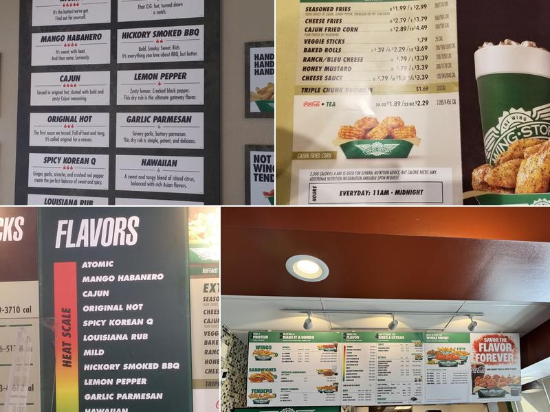 Wingstop Menu