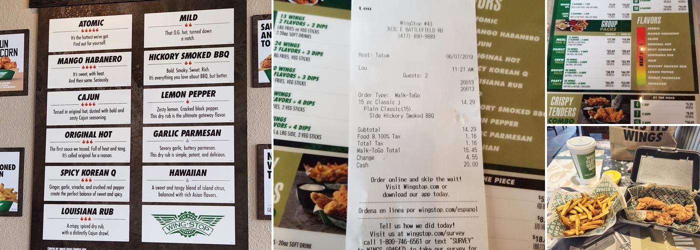 Wingstop Menu