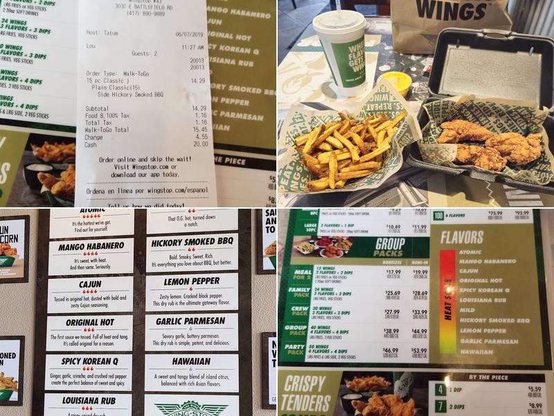 Wingstop Menu