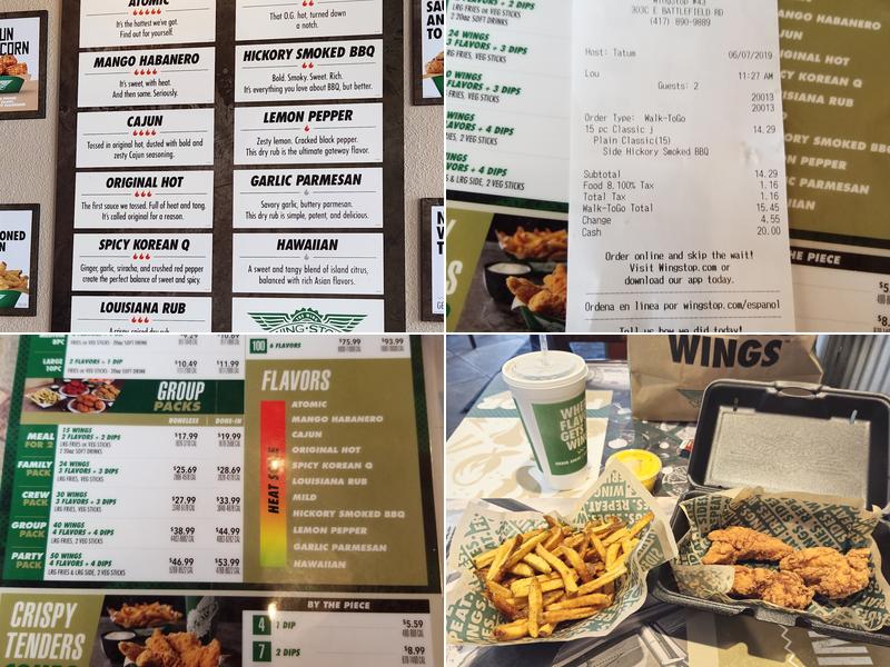 Wingstop Menu
