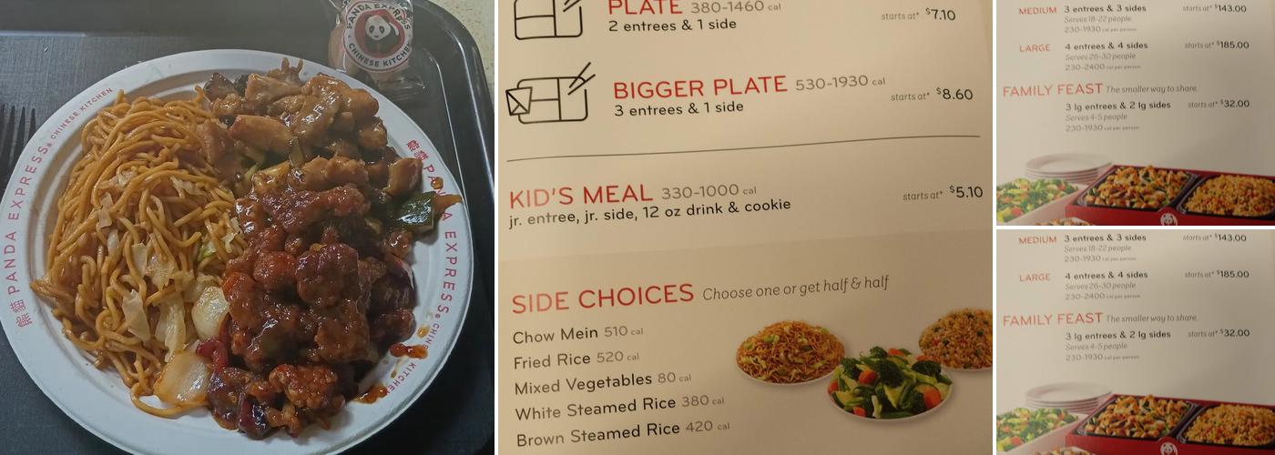 Panda Express Menu