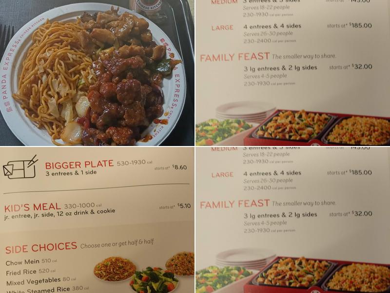 Panda Express Menu