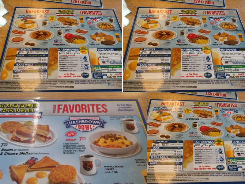 Waffle House Menu