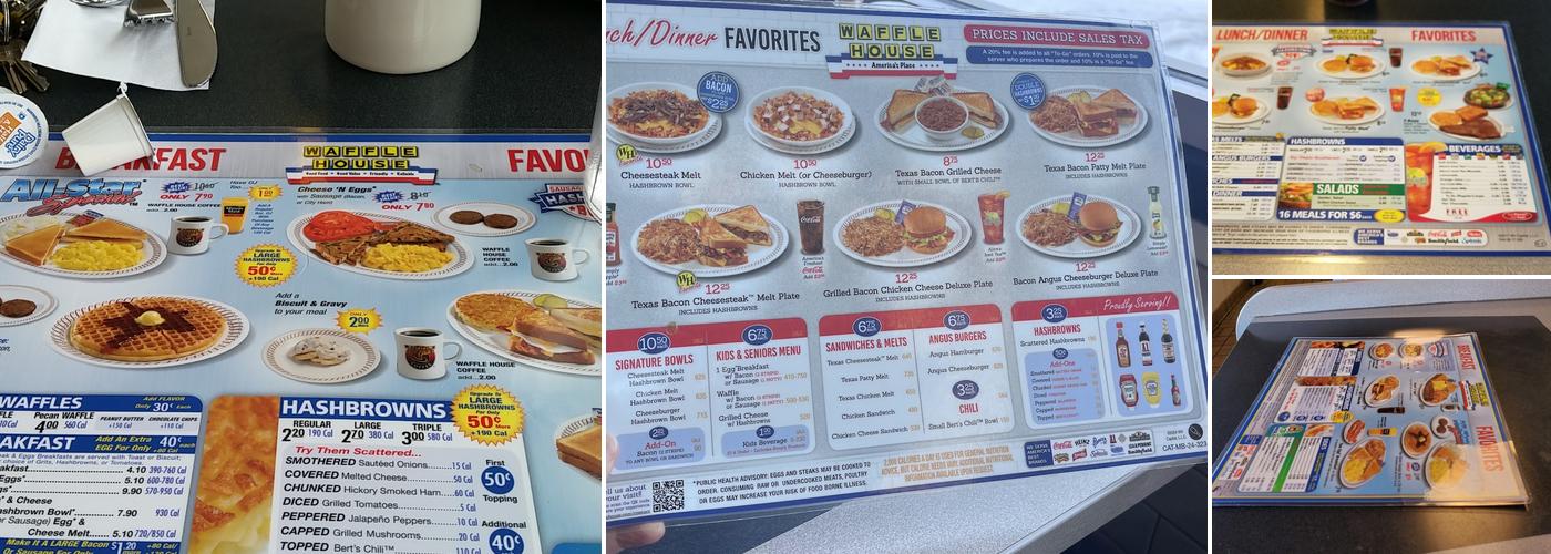 Waffle House Menu