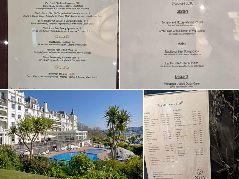 The Grand Hotel Menu