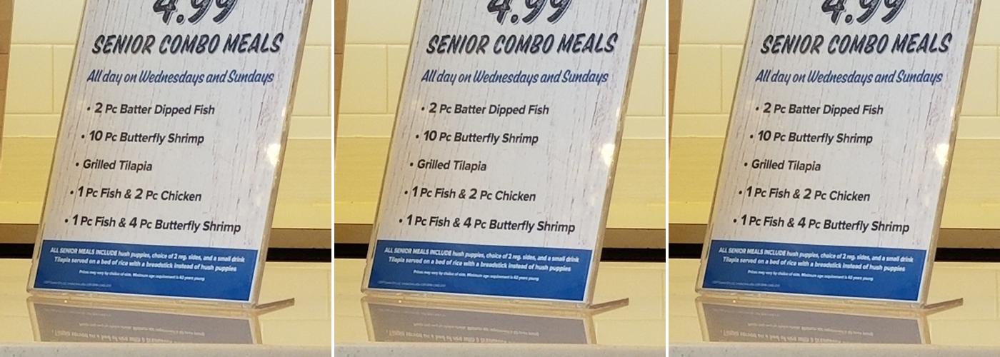 Captain D's Menu