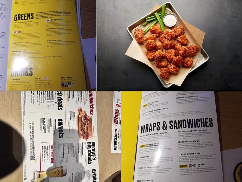 Buffalo Wild Wings Menu