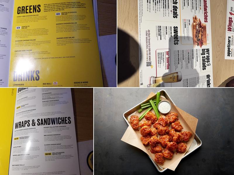 Buffalo Wild Wings Menu